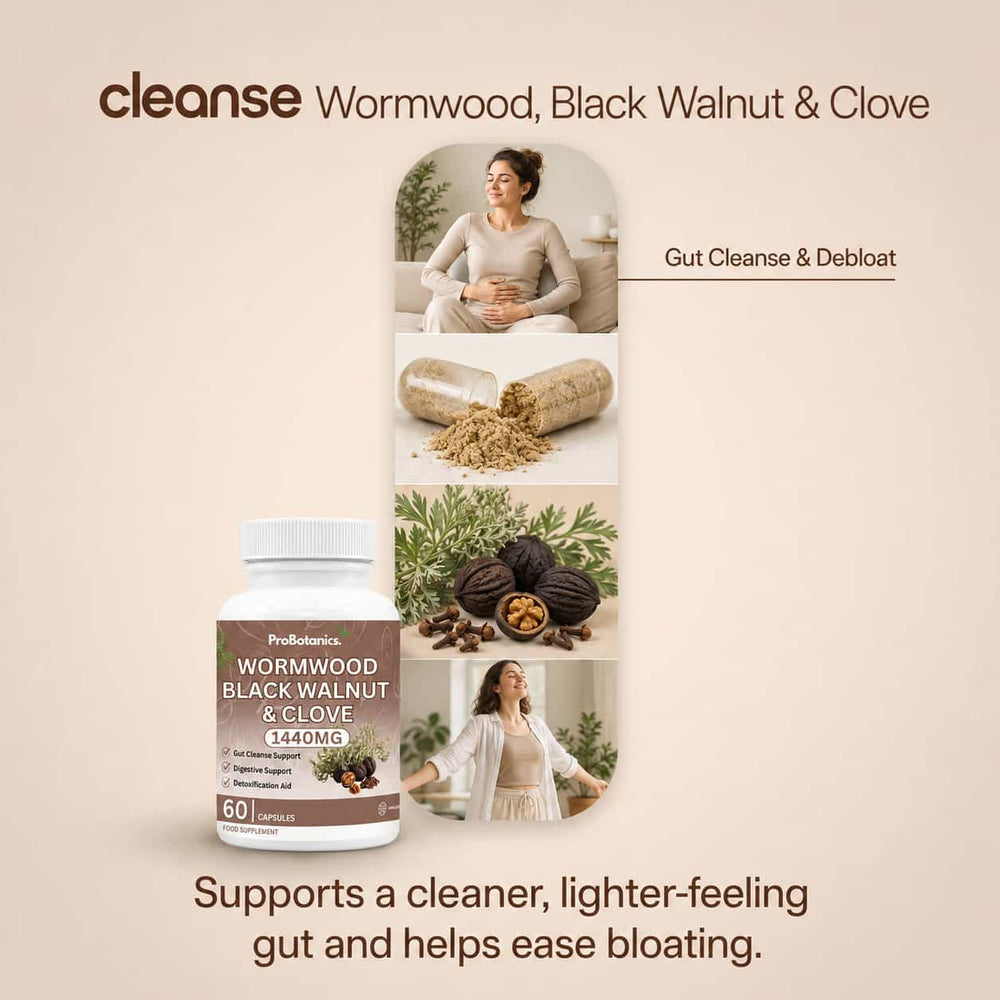 Wormwood, Black Walnut & Clove Capsules — the product in context