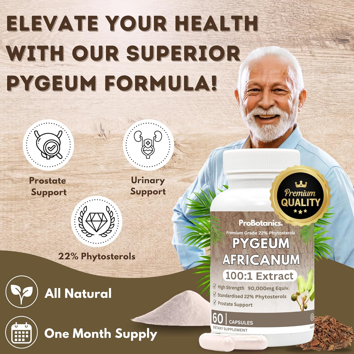 Premium Pygeum Africanum Capsules