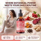 Cayenne Pepper Drops Liquid Supplement | Hawthorn Berry, Turmeric Curcumin, Beet Root, Ginger, Black Pepper