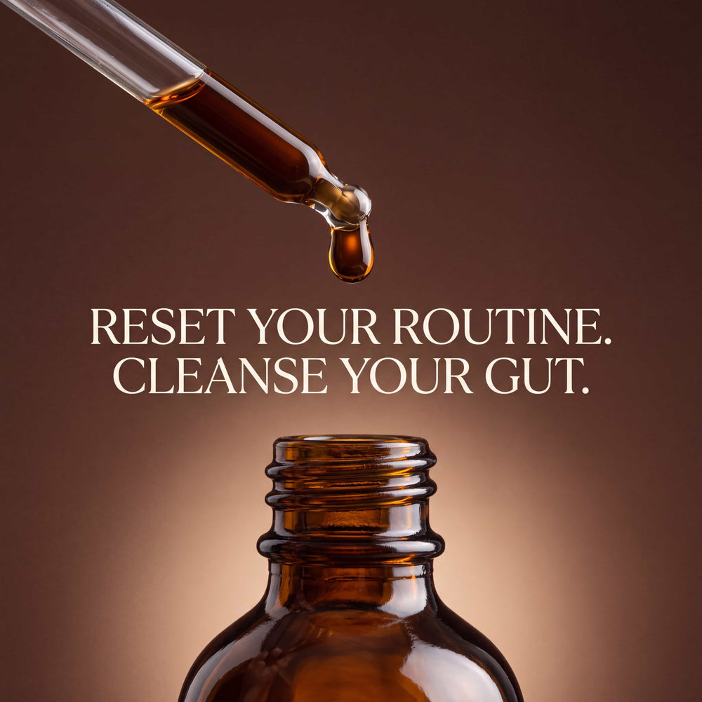 Wormwood, Black Walnut & Clove Drops — the daily serving being taken