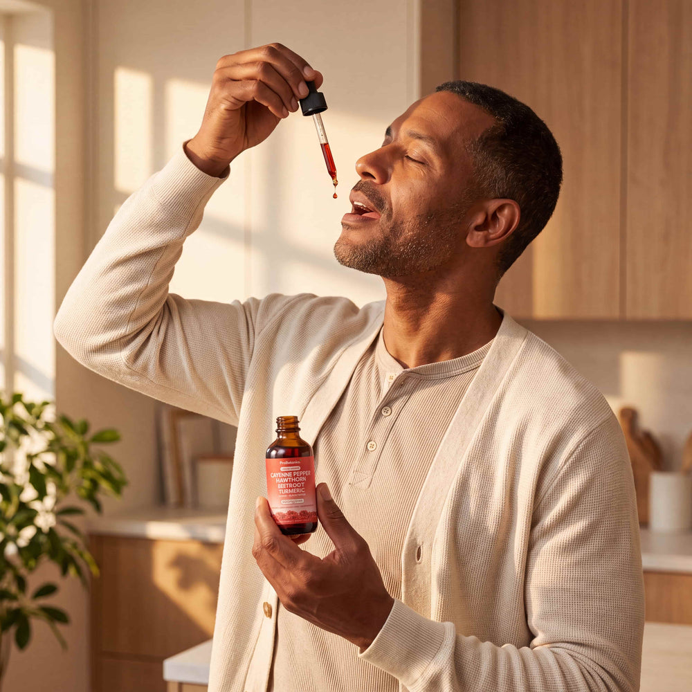 Cayenne Pepper Drops — the daily serving being taken